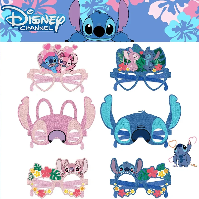 

Disney Lilo& Stitch Eye Mask Birthday Party Supplies Stitch Themed Decorative Eyewear Mask Children's Holiday Photography Props