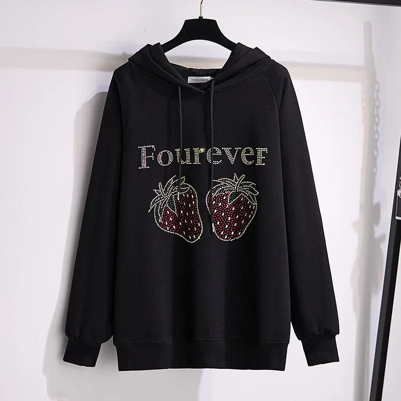 

Women Chest 150/170cm Sweatshirt 6xl 7xl Big Size Women Clothing 100/175kg Extra Large Loose Casual Pullover Hooded Sweatshirt