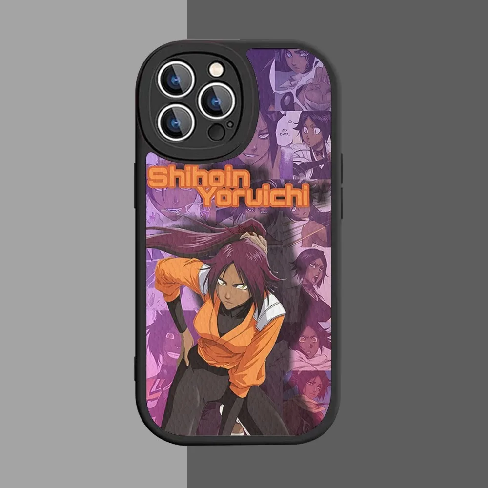 Anime Yoruichi Shihouin Bleach  Phone Case Hard Leather For iPhone 14 13 12 Mini 11 14 Pro Max Xs X Xr 7 8 Plus Fundas