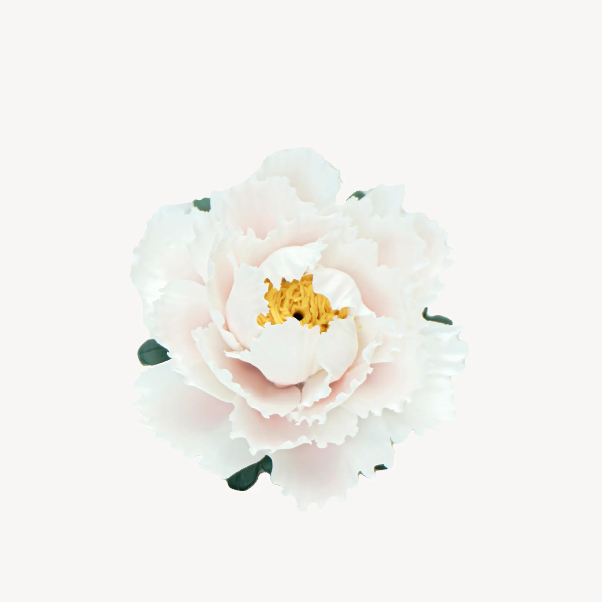 

Peony flower fragrance insert Zen ceramic pure handmade decoration tea table ornament home office study incense gift