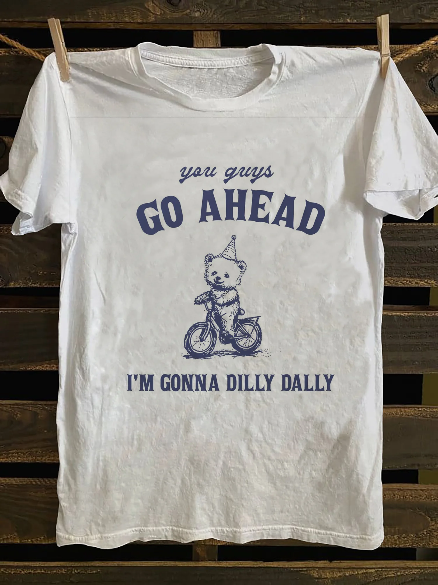 Camiseta de Verano 2026 para Mujer con Estampado de Oso Motero, de Algodón Transpirable, Manga Corta, Estilo Urbano, Holgada y Casual