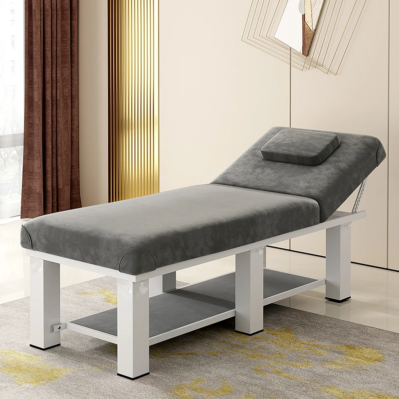 Mesa de masaje portátil para el baño, cama de masaje de fisioterapia cómoda, Pliant iluminado, muebles de belleza, RR50MB