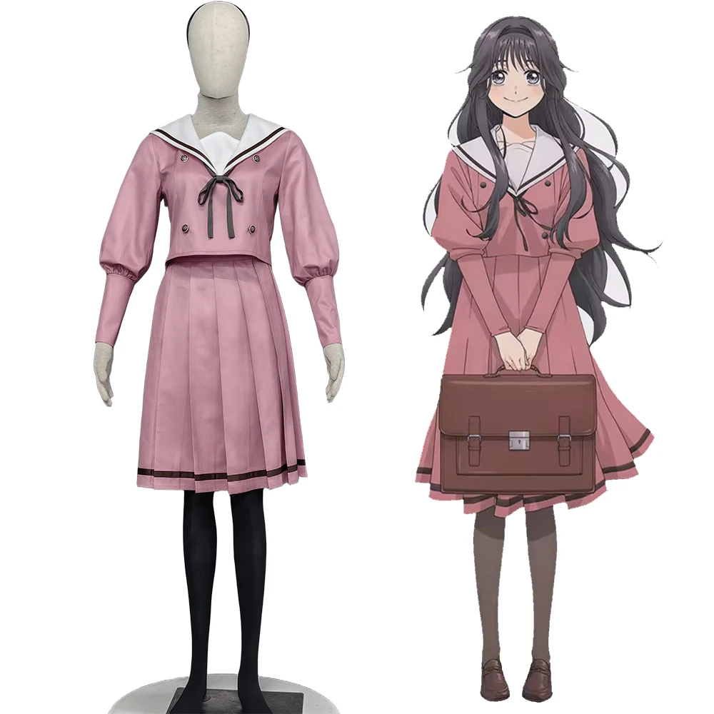 En stock : l'élégante tenue scolaire d'hiver Kaoruko Waguri pour fête costumée et Halloween, sur mesure