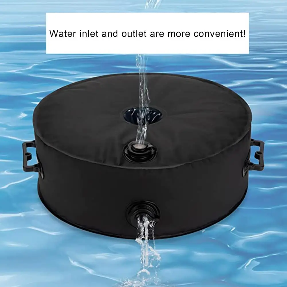 Folding Water Weight Bag Heavy-duty Water Filled Umbrella Base Weight Bag with Capacity Waterproof Design for Stability