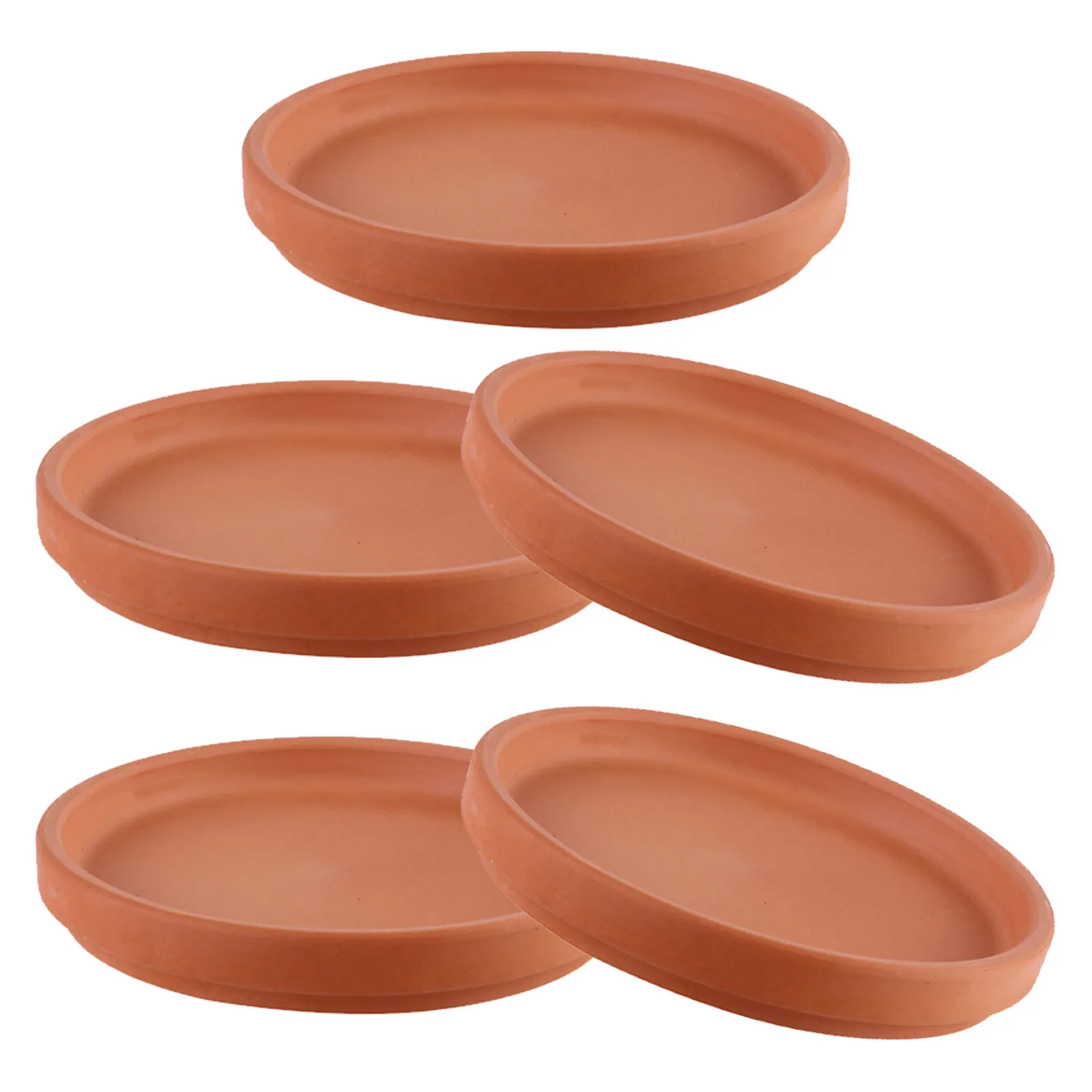 

5Pcs Flower Pot Tray Round Plant Saucers for Indoor Outdoor Use Waterproof Drainage Plate to Protect Floor Succulent Pot Tray
