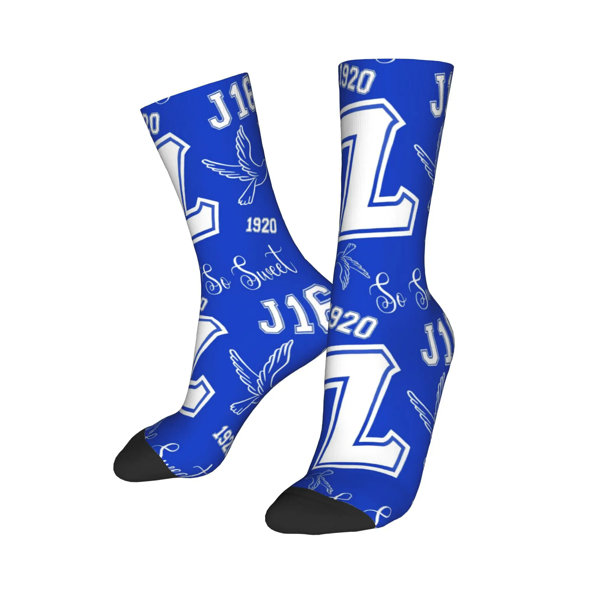 Custom Zeta Phi Beta Greek Letter Mens Crew Socks Unisex Funny 3D Print  Dress Socks