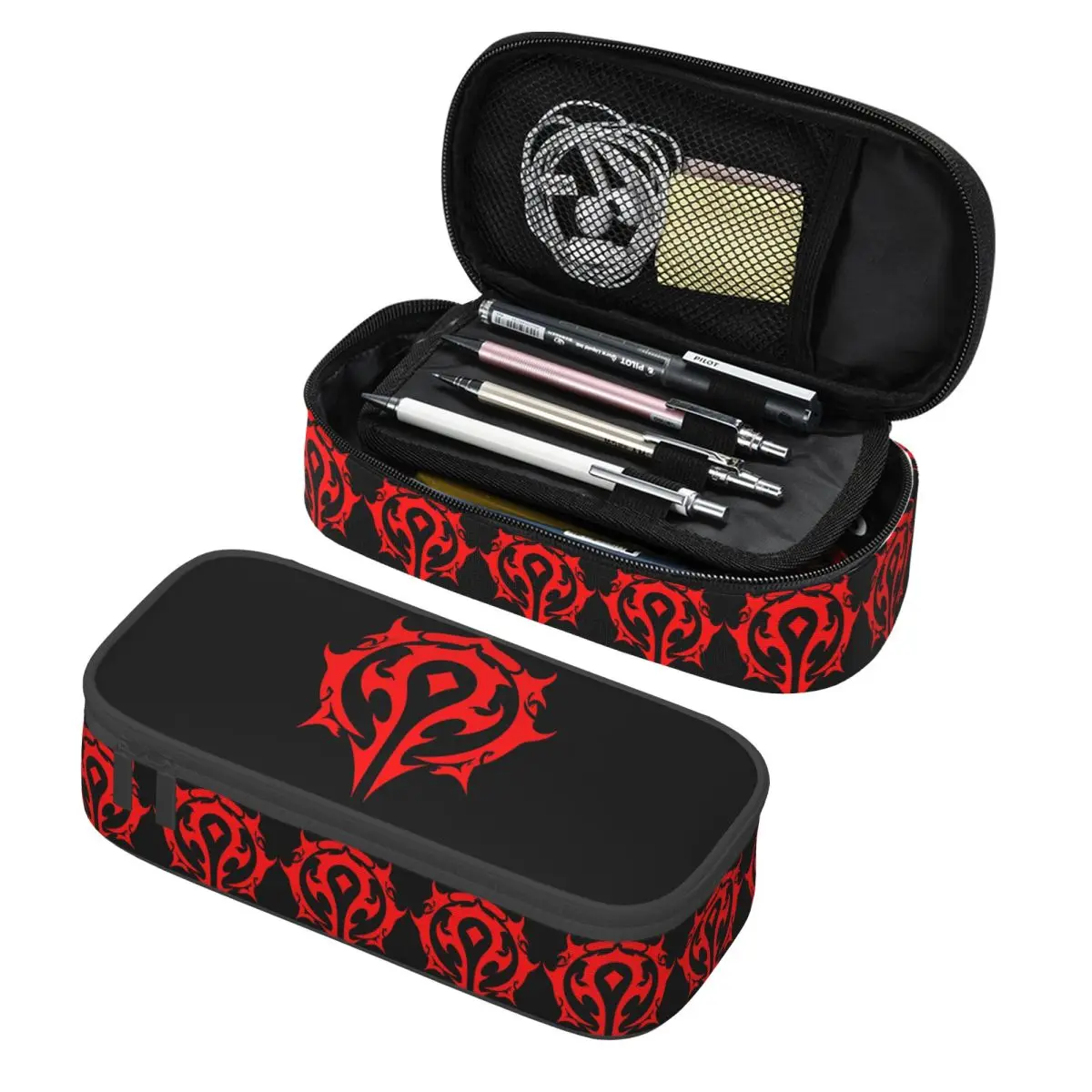 

World Of Warcraft Logo Pencil Cases Pencil Pouch Storage Stationery Supplies Large Storage Pen Box Pencil Bag for Kids