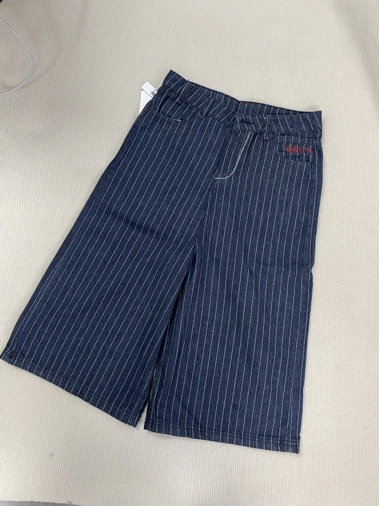 Calça jeans cargo feminina, azul claro, comprimento da panturrilha, harajuku, y2k, baggy, japonesa, 2000s, tamanho grande, roupas vintage
