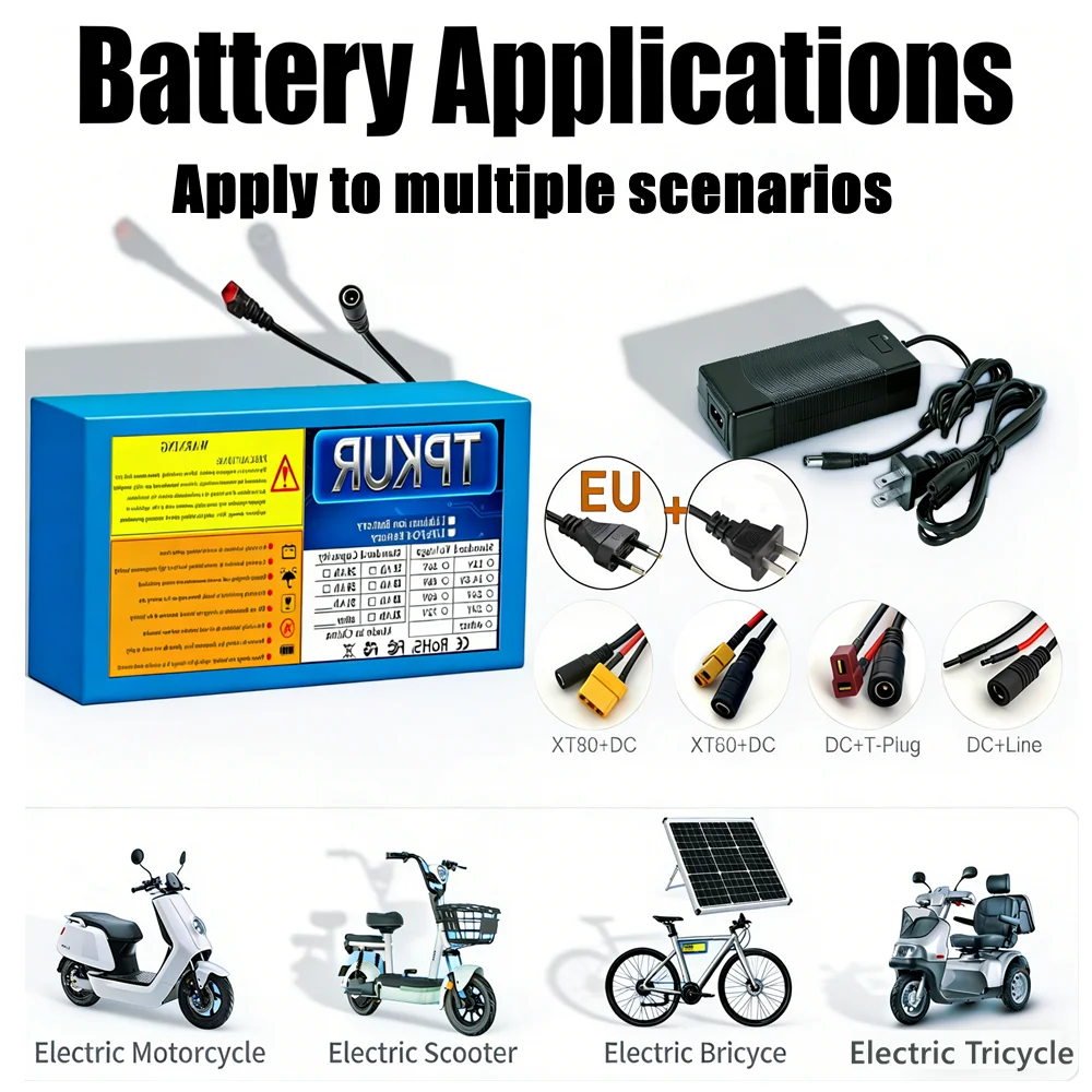 TPKUR 48V 20Ah 10Ah 12AH 15AH - 60V 30Ah Electric Scooter Battery บทวิจารณ์และราคา