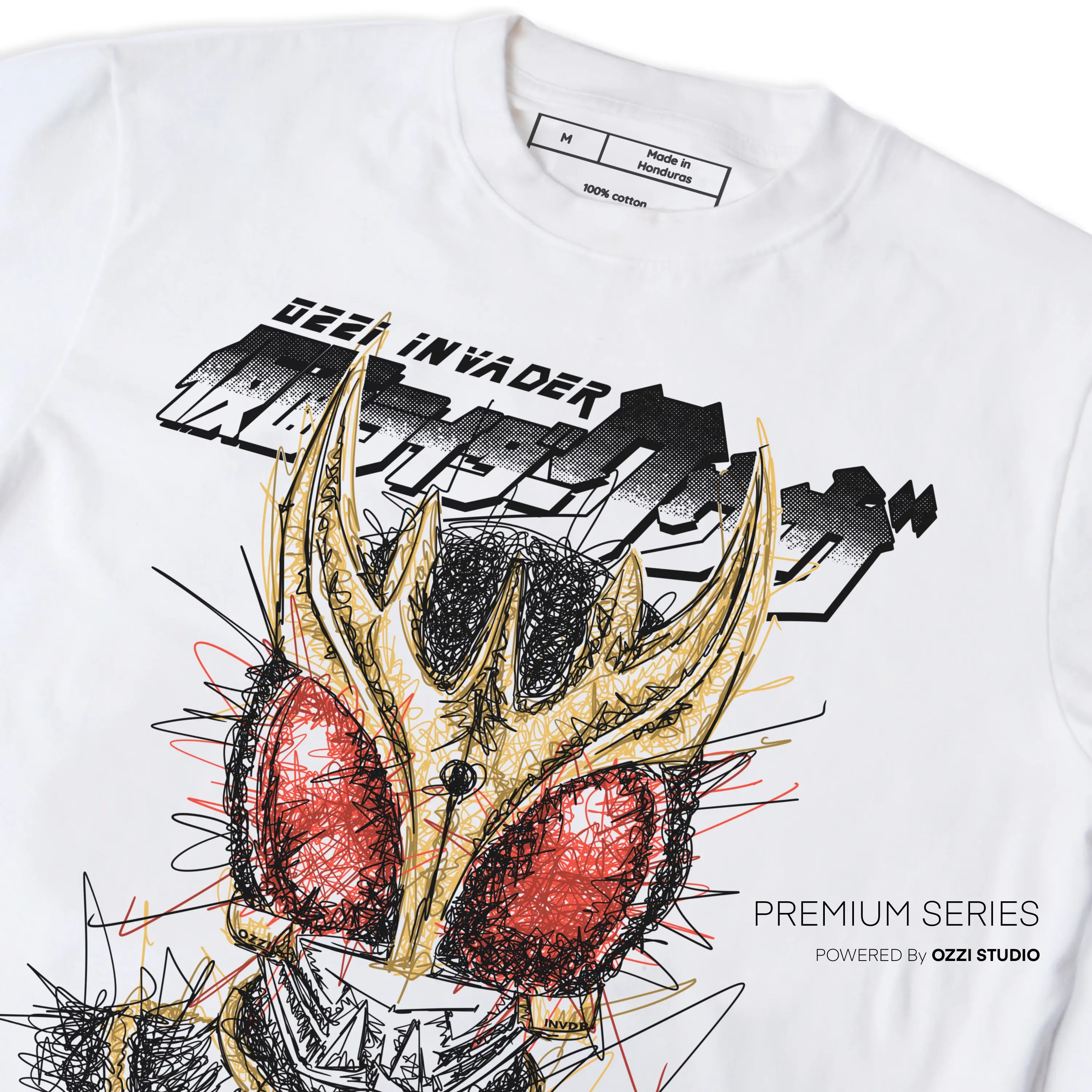 

Kamen Rider Empty Me Japanese Anime Men's and Women's Short Sleeve T-Shirt Outdoor Versatile Top Boys' Parent-Child Clothing
