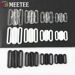 20/50/100Pcs Plastic Bra Clip Buckles 10/12/15/20mm Bikini Strap Adjust Hook Underwear Swimwear Closure Snap DIY Accessories