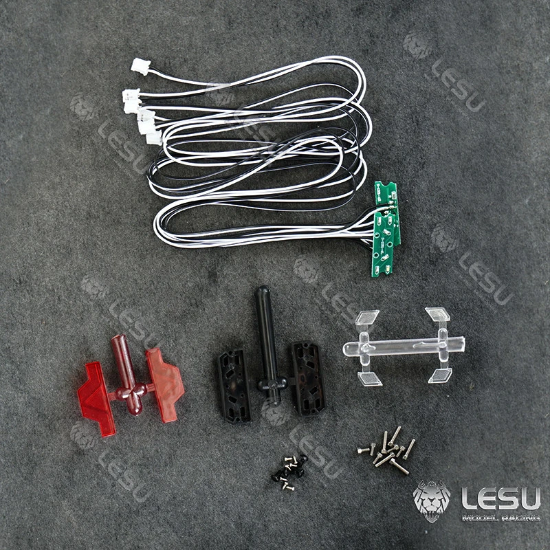 RC 1/14 Modifizierter Rücklichtsatz für Tamiya Hydraulikbagger, Lader, Muldenkipper für BENZ MAN VOLVO Anhänger Kipper DIY-Teile – Detail 3