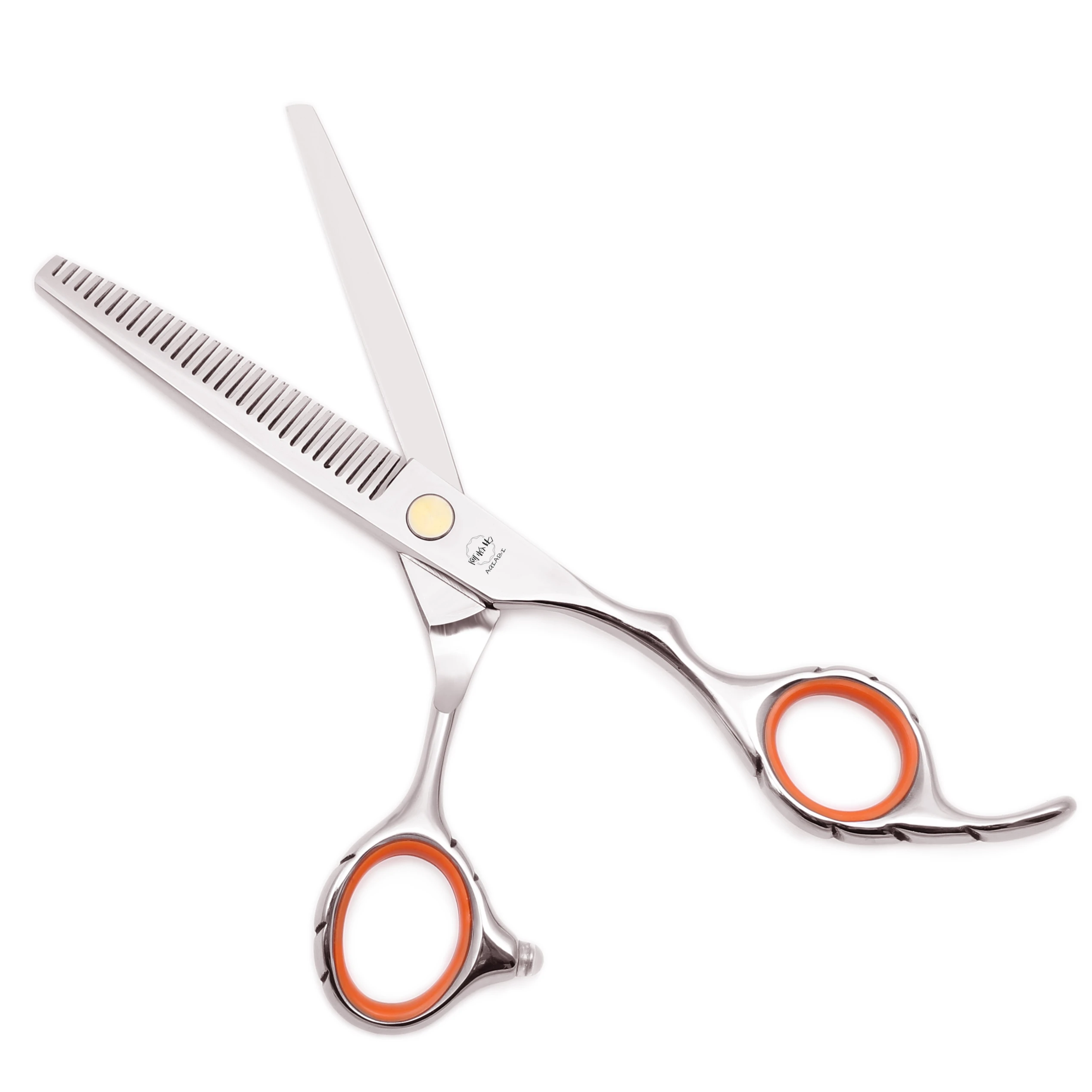 Haarschere 1 Stück 5,5" 6" AQIABI JP Edelstahl-Schneideschere Effilierschere Friseur Professionelle Friseurschere A1009 – Detail 4