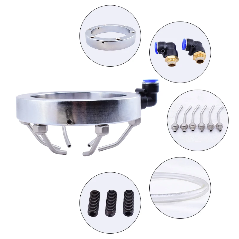 

Popular Hot sell Hot Selling 62/80/100/125/130/140/155/170mm Customize Water/oil/air Cooling Ring for Cnc Machine Spindle Coolin