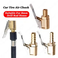 Inflator Pump Valve Connector Car Tire Air Chuck Brass Car Truck Air Pump Chuck Clamp Connector Adapter For Inflatable Pump Tool
