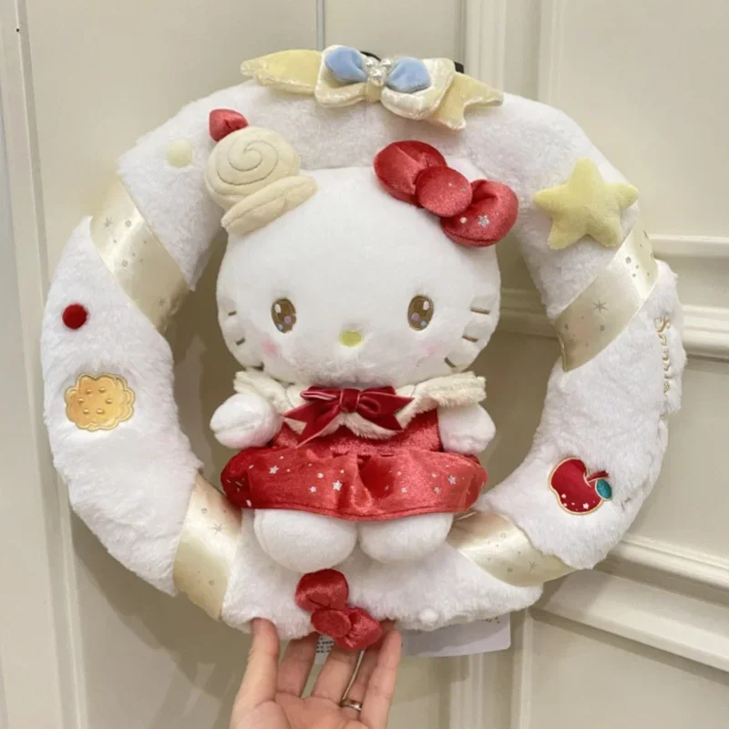 Genuine Sanrio Star Wishing Flower Ring Collection Kuromi Hello Kitty Cinnamon Dog Plush Doll Birthday New Year Gifts To Friend