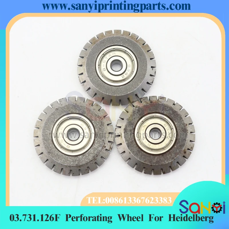 5 sztuk Najwyższej Jakości Koło Perforujące 03.731.126F 30x4x5mm Do Maszyn Drukarskich Heidelberg MO PM GTO SM52 SM102 — zdjęcie produktu 6