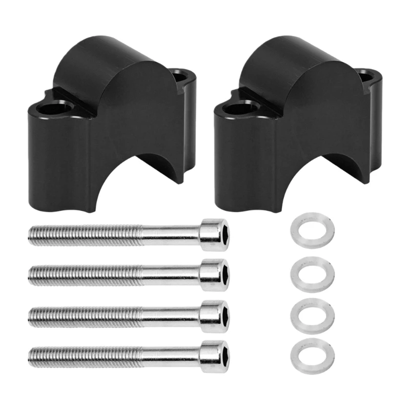 Handlebar Risers 22mm/28mm Height Adjustment Universal Fit Reduce Arm Fatigue