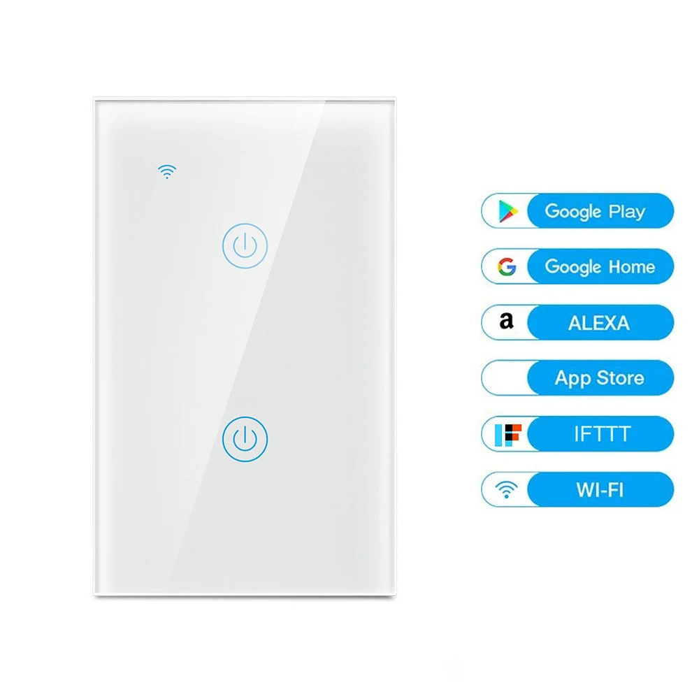 스마트 터치 스위치 장비 공유 스마트 터치 스위치 앱 리모컨, 50Hz, 60Hz, 1 PCs, 2 PCs, 3PCs