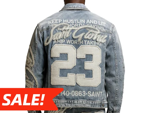 

Осенне-зимняя джинсовая куртка Y2K с рваной вышивкой и графическим мешковатым кроем с шипами для мужской и женской одежды Y2k