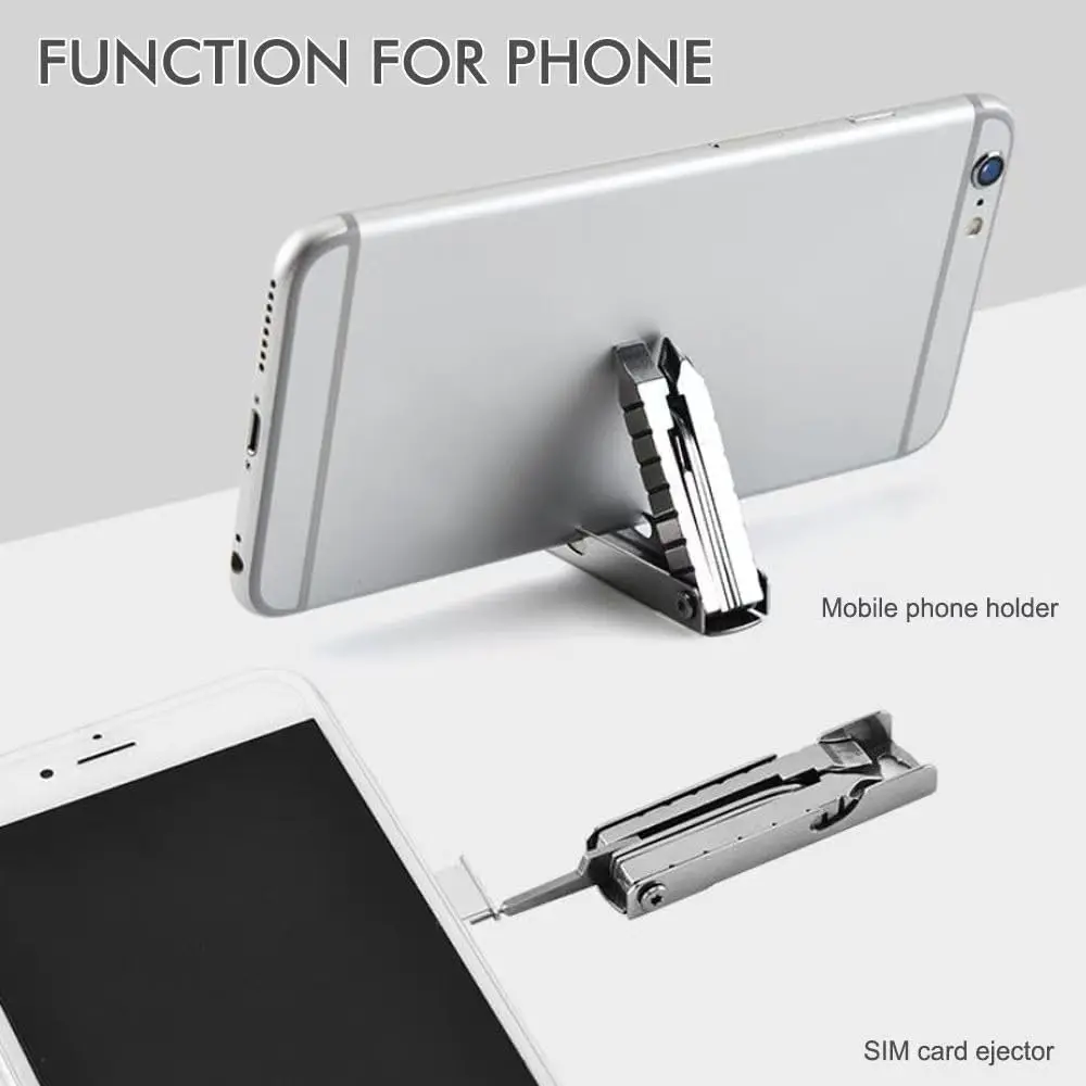 Portable Mini Stainless Steel Screwdriver Wrench Bottle Opener Combination Tool Set Outdoor Emergency EDC Repair Multitool - view 5