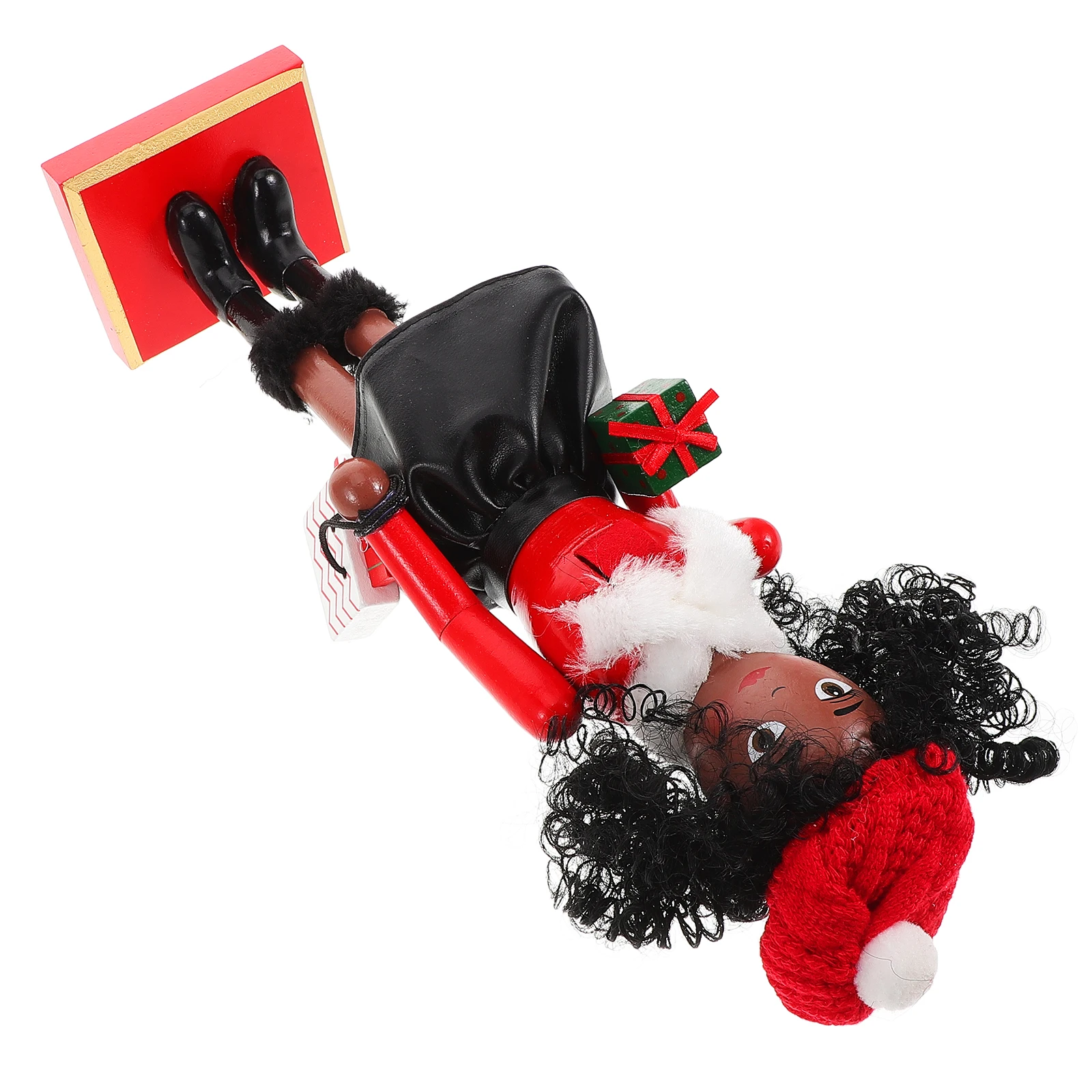 

1pcs Wooden Nutcracker Decoration Unique Christmas Theme Handmade Craft Festive Table Ornament Xmas Party Supply Home Decor