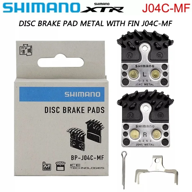 Plaquettes de frein à disque Shimano J04C en métal Ice Tech, adaptées aux modèles XT XTR SLX Deore