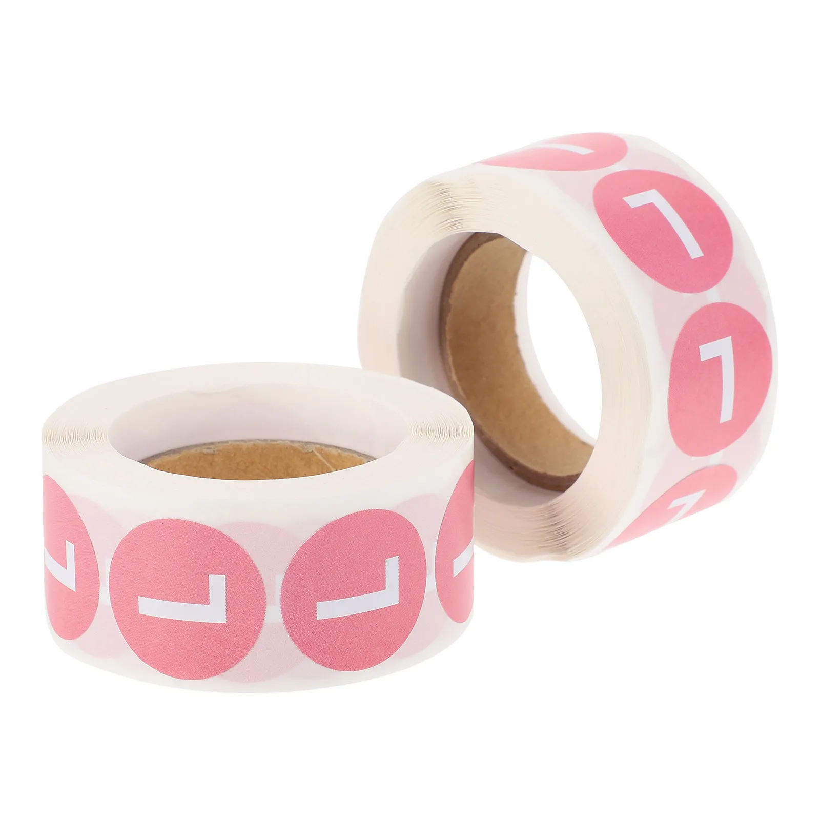 2 Roll Round Clothing Size Sticker Label Premium Long-Lasting Size Sticker for Clothes Hats Sweaters Coats Clothing Label