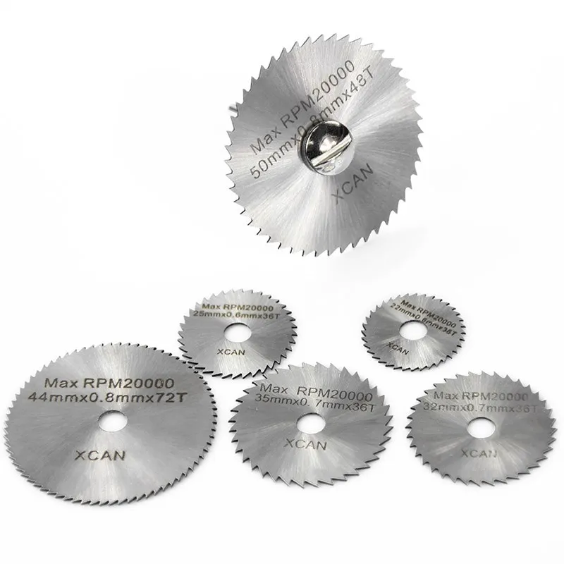 Firearth 22-60mm HSS Steel Saw Blade Fit on Dremel Rotary Tools Mini Circular Saw Blade With Shank for Wood PVC Plastic