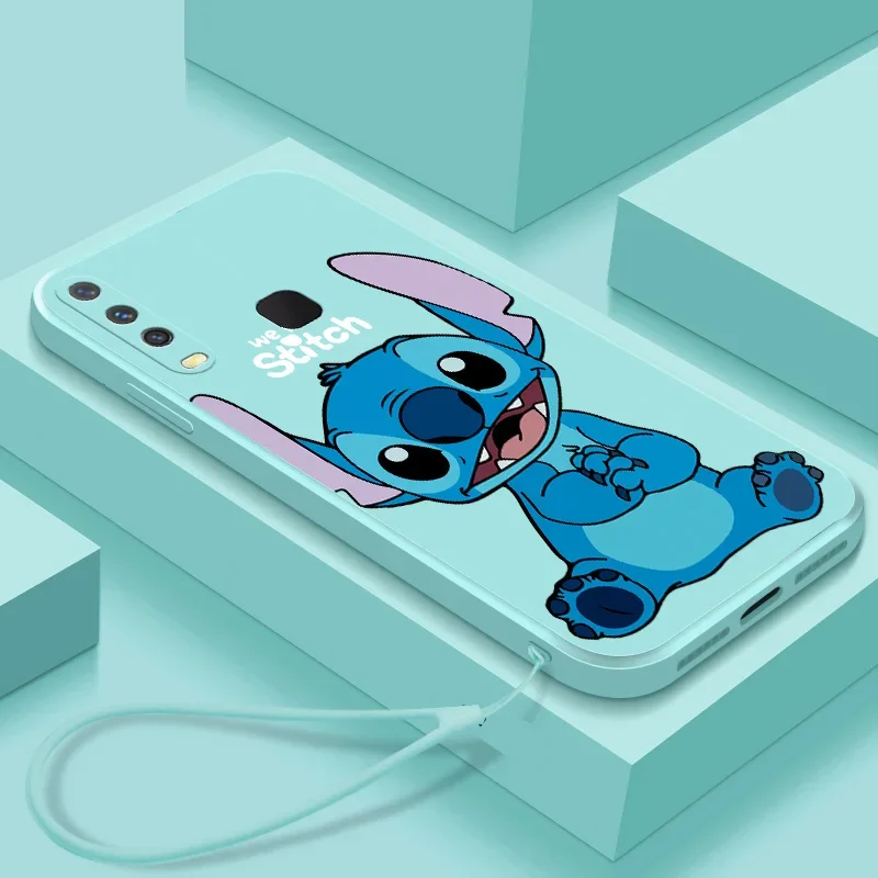 Cartoon Stitch Girl Angel Case For Vivo Y17S Y17 Y12 Y11 Y19 Y20 Y31 Y51 Y15S Y91C Y15 Y01 Y02 Y02S V21 V21E  Y7S S1 Pro Cover