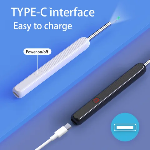 Визуальный очиститель ушной серы с камерой USB-C — фото товара