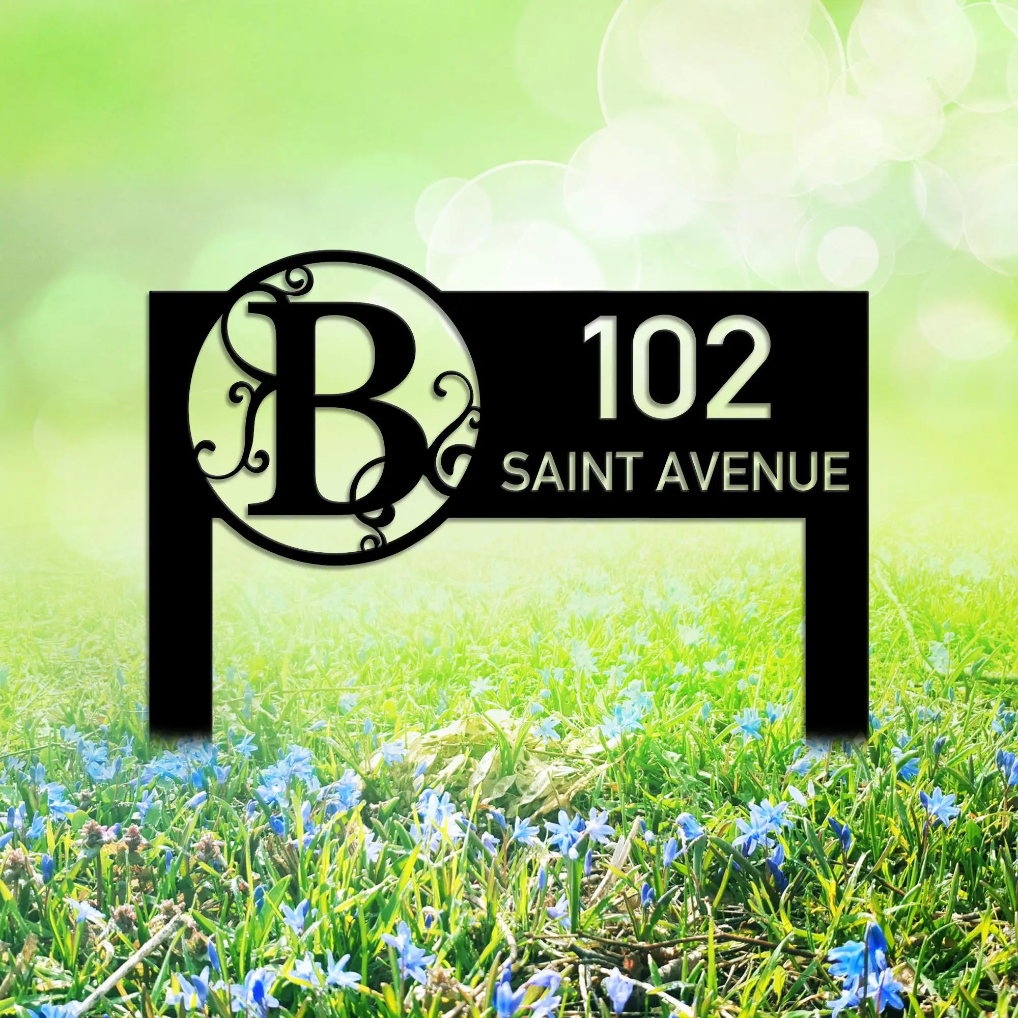 Custom Modern House Address Number Sign Personalized House Number Garden Stake New Homeowner Gift Address Yard Stake Address