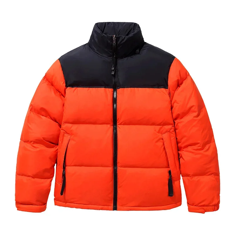 Dikke Winterjas Heren Parka 'S Dikker Warme Jas Heren Opstaande Kraag Jassen Effen Kleur Parka Damesmode Nieuwe Streetwear