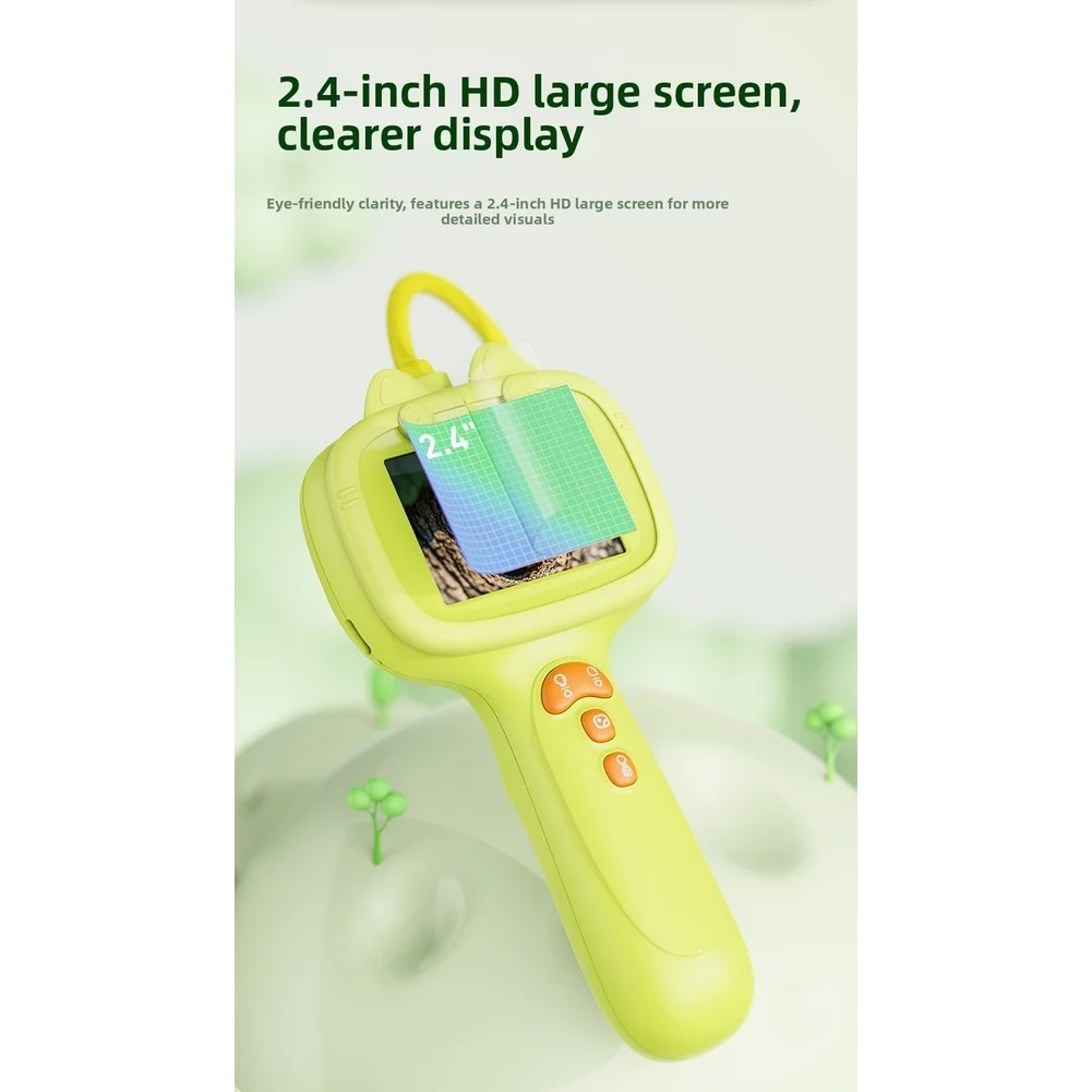 Inspection Scope Portable Microscope Science Exploration Compact Design IPS Display LED Illumination For STEM Education
