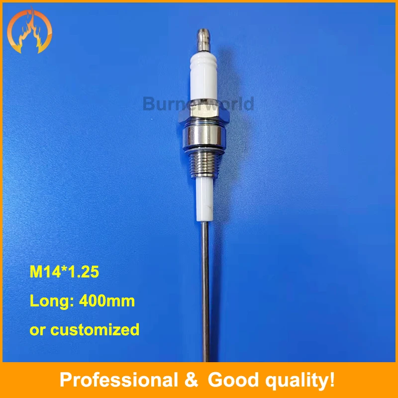 Burner ignition rod burner ignition needle spark plug ignition electrode high pressure ion probe induction detection needle