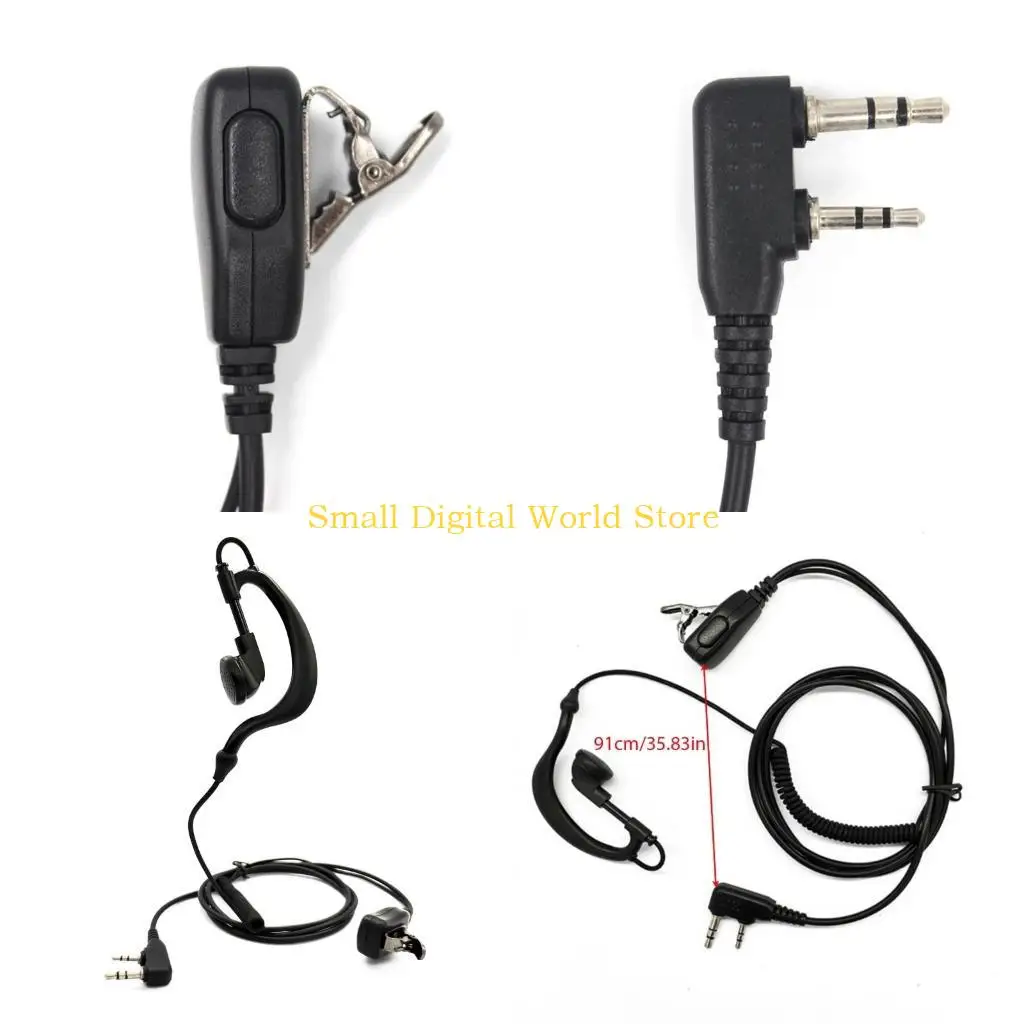 77UB Two Way Radio Earpiece for UV-5R UV5R UV-5RE K-Type Plug Walkie-Talkie Headset