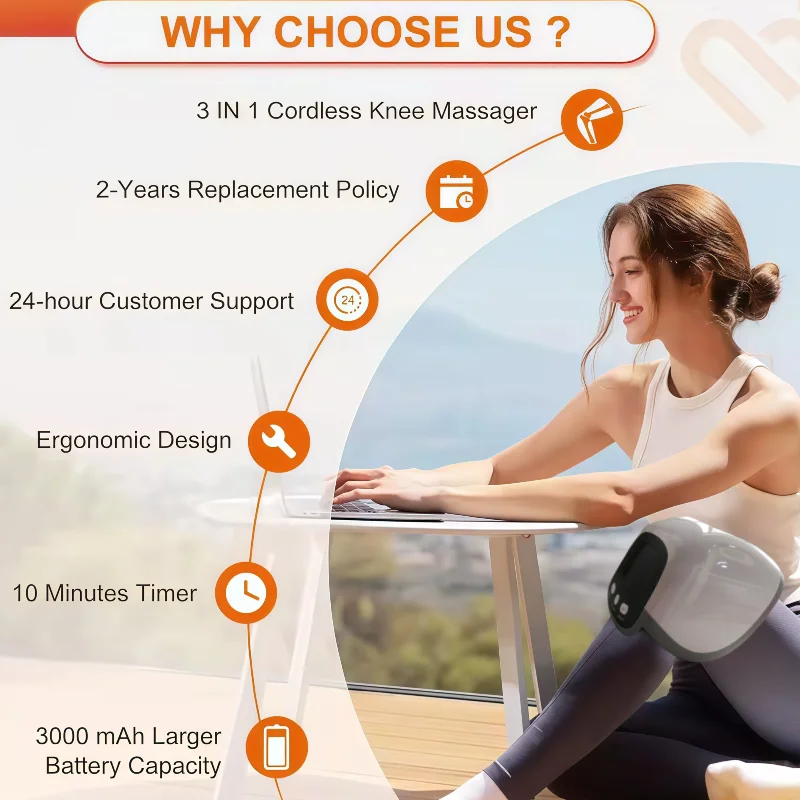 Knee Physiotherapy Air Massager with Magnetotherapy, Effective Relief for Osteoarthritis and Rheumatoid Arthritis Pain