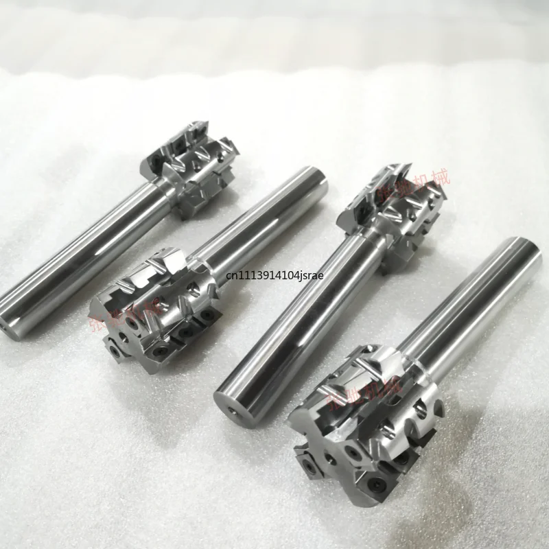 Indexable Spiral Wood Router Bit CNC Milling Cutter Trimming Groove Arc Bottom‑Cleaning Woodworking Tool