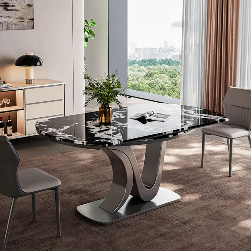 Lounge Luxury Dining Table Modern Coffee Restaurant Center Kitchen Chairs Dining Table Designer Writing Muebles Salon Furniture