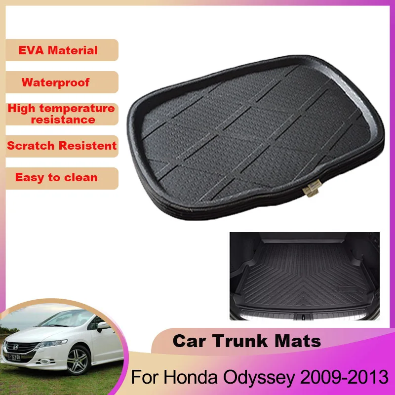 Auto Trunk Mat for Honda Odyssey RB3 2009 2010 2011 2012 2013 RB4 Waterproof Carpet Tray Liner Cargo Boot Storage Pad Accessorie