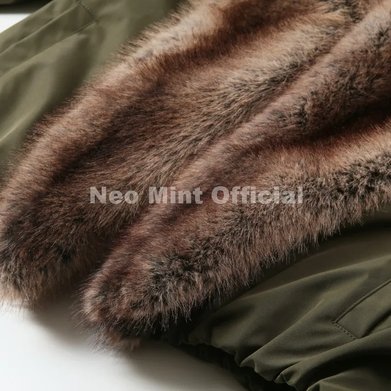 Neo Mint Trendy 2026 Fur Collar Bomber Jacket Women Winter Warm Padded Coat Parkas Luxury Brand Quilted Puffer Jackets Overcoats