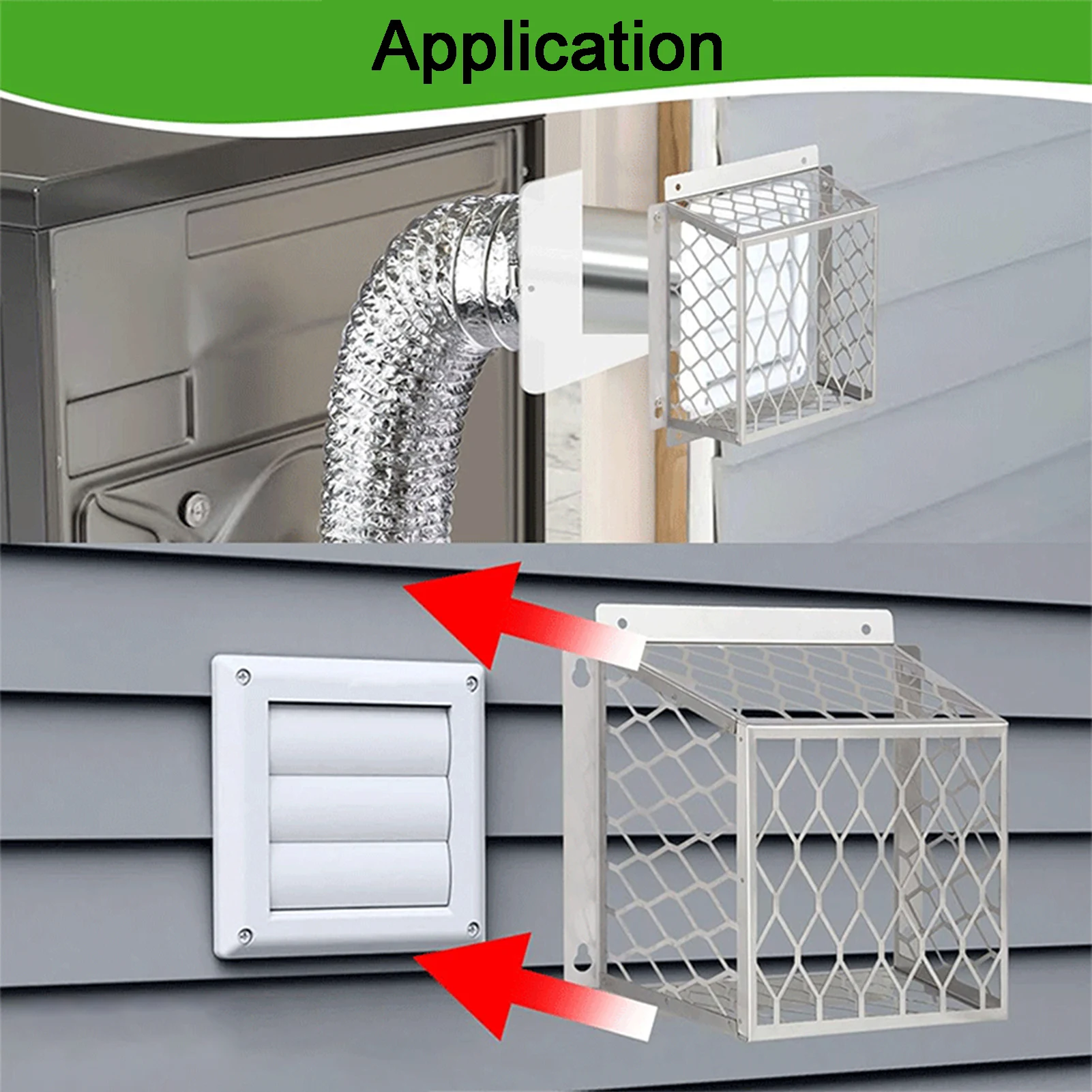 

3-4inch Dryer Bird Guard Resistant Core Vents Fading Cracking Vent Cover Guard Protects Birds and Small Animals Universal