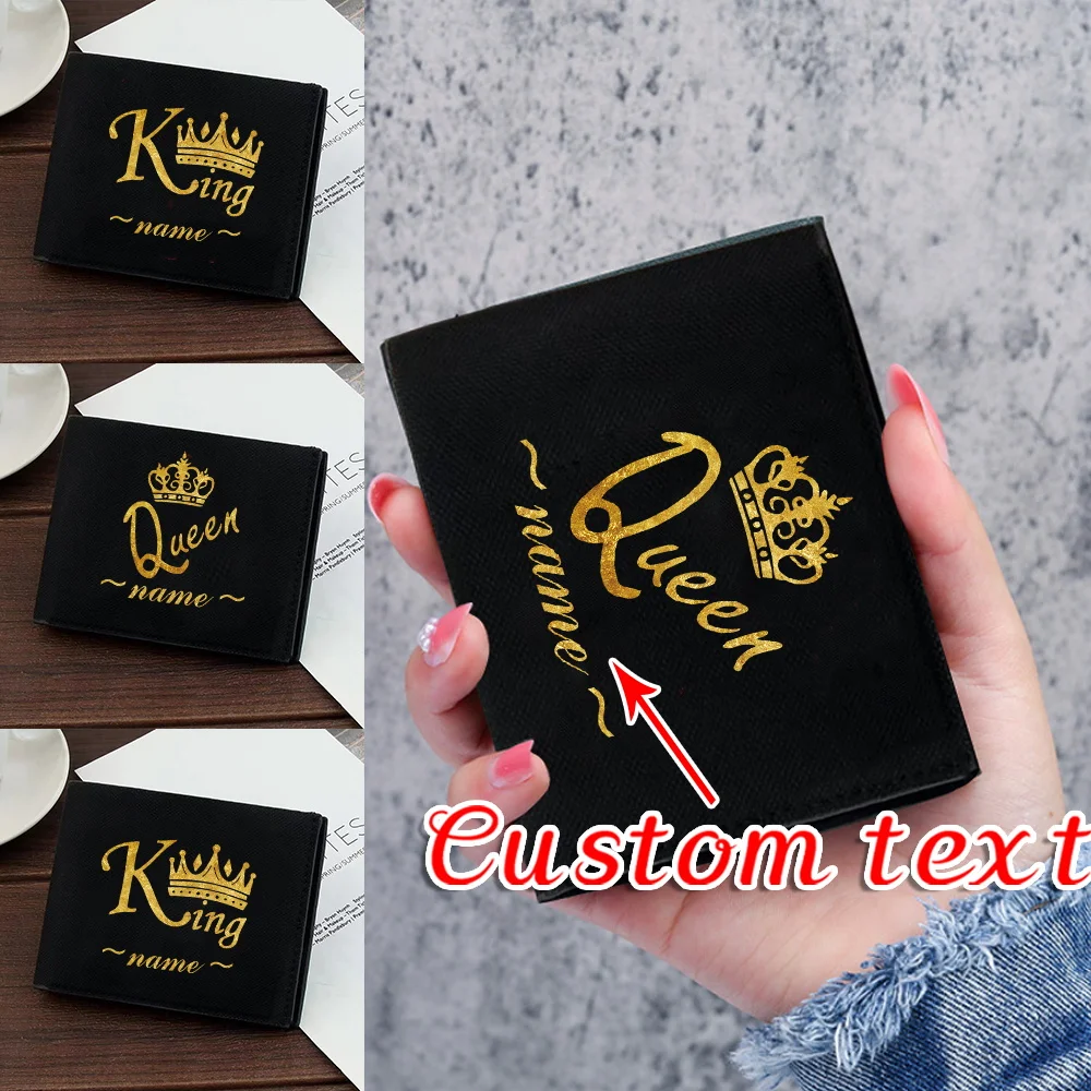 

Personalized Customized Name Wallet ID Card Bank Card Multi Functional Storage Bag High Quality Wallet Fashion Pattern
