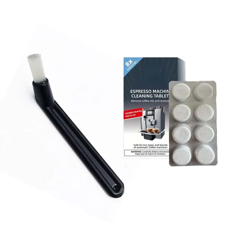 Espresso Machine Cleaning Kit, Coffee Cleaning Brush + Cleaning Tablets, Descaling Backflush Oil Remover for Coffee Maker