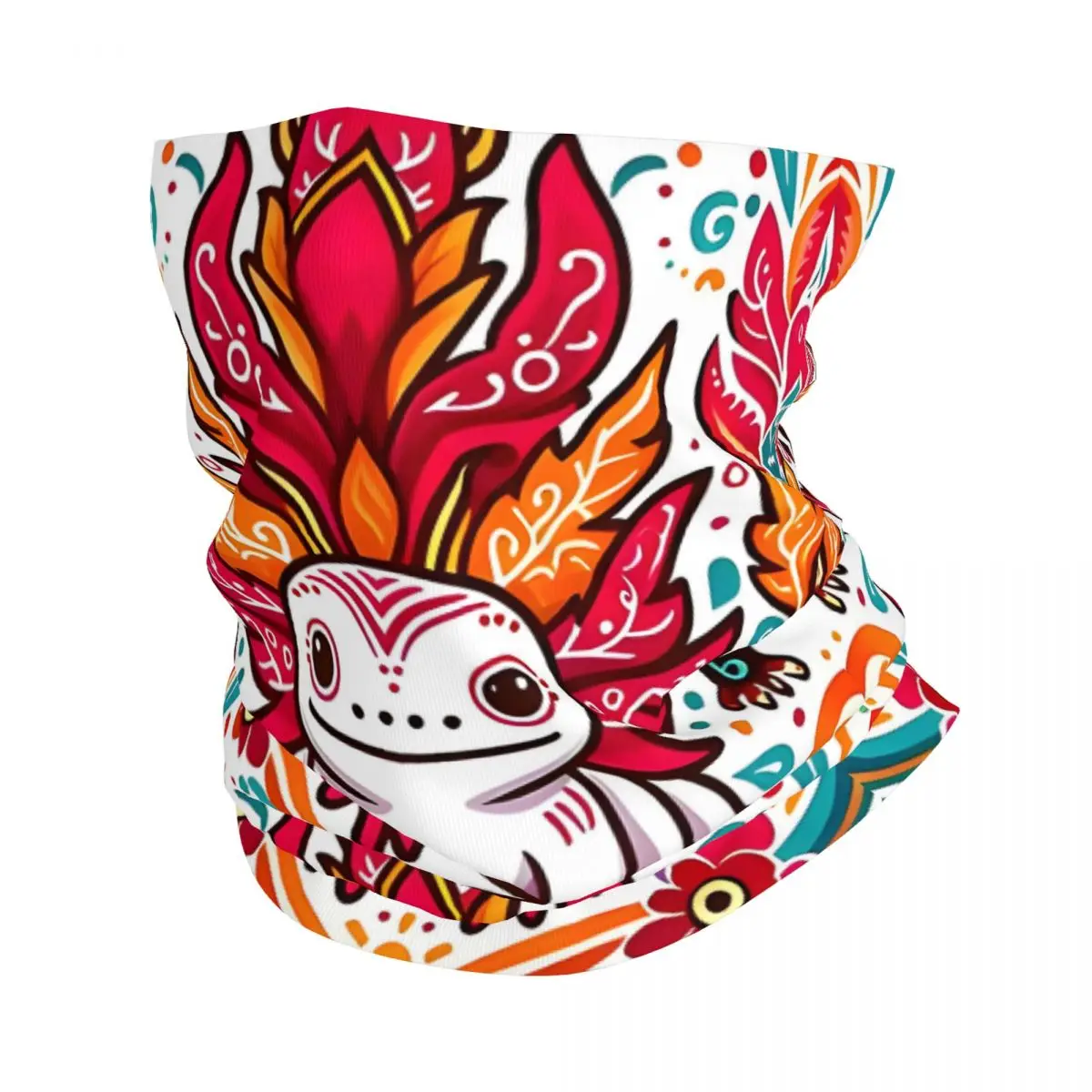 

Otomi Axolotl Thin Wrap Scarf Bandana Neck Gaiter Face Cover Headband