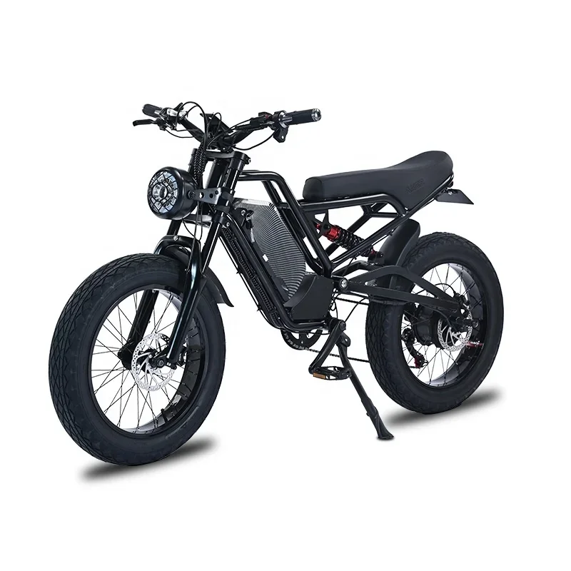 Factory direct delivery of 2024 new models Akez 20 Inch  Electric Bike1500W Surron Retro Electric Fat Tire Dirt Bike  Adult