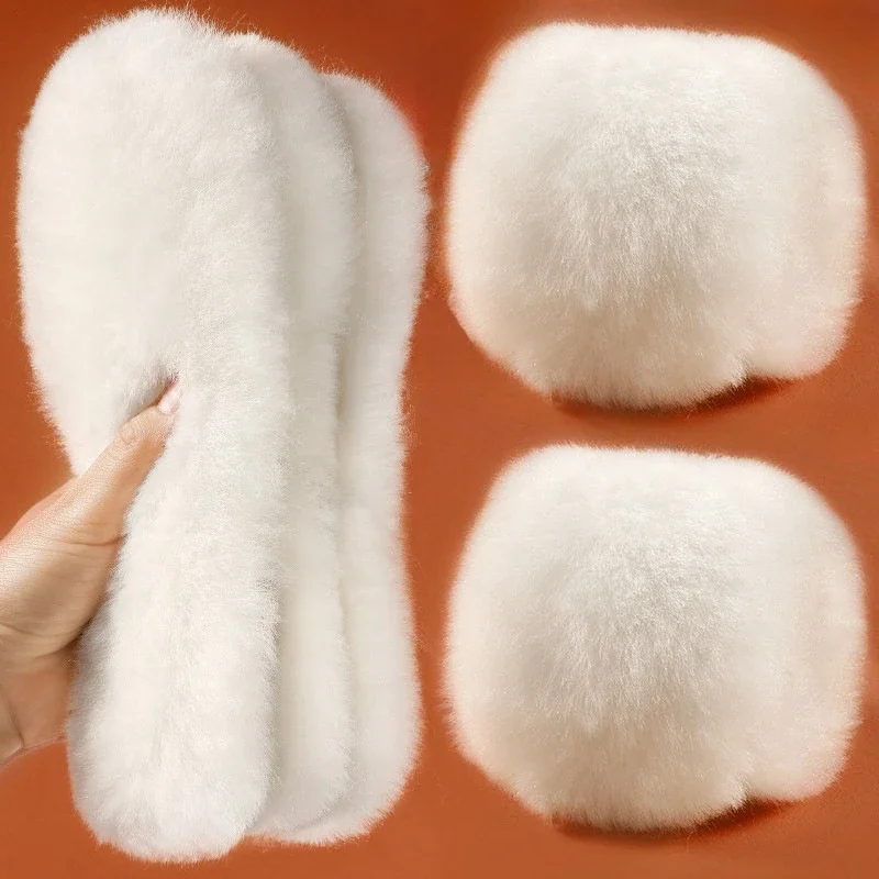 2/4pcs Thicken Wool Heating Insole New Odorproof Warm Winter Snow Boots Insoles AbsorbSweat Breathable Sport Insole Men Women image 3