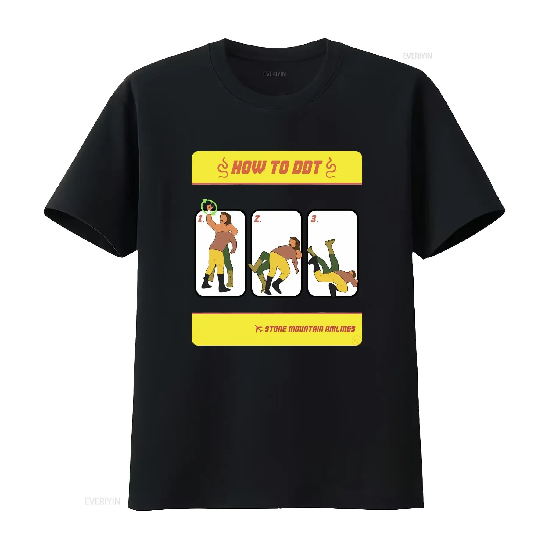 

Jake The Snake Roberts How To DDT T Shirt vintage Washed Top For Everyday Wear Versatile homme Stylish Soft Comfortable