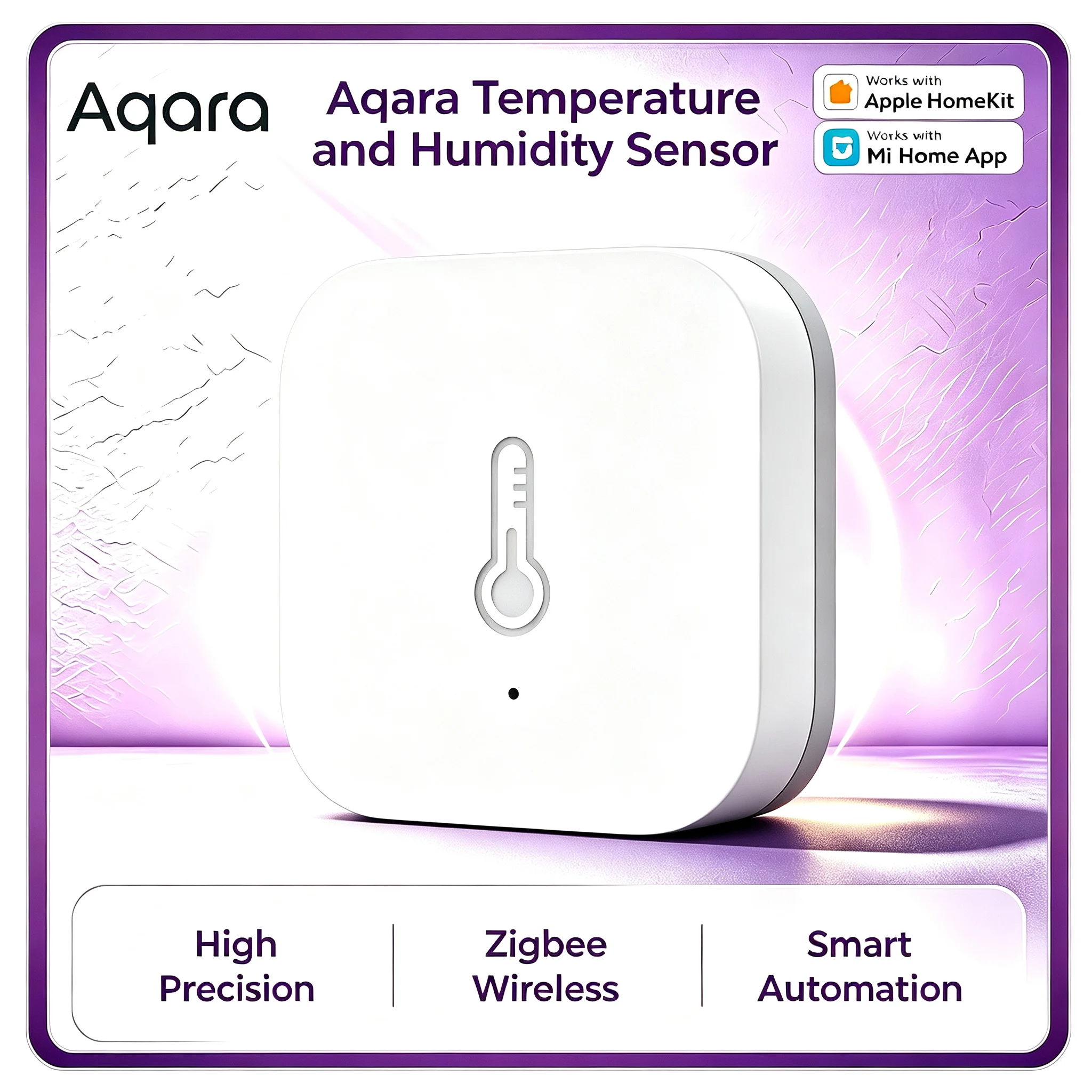 Original Aqara Zigbee 3-in-1 Temperature And Humidity Sensor Wireless Environment Monitor Work with HomeKit Mi Home Smart Home