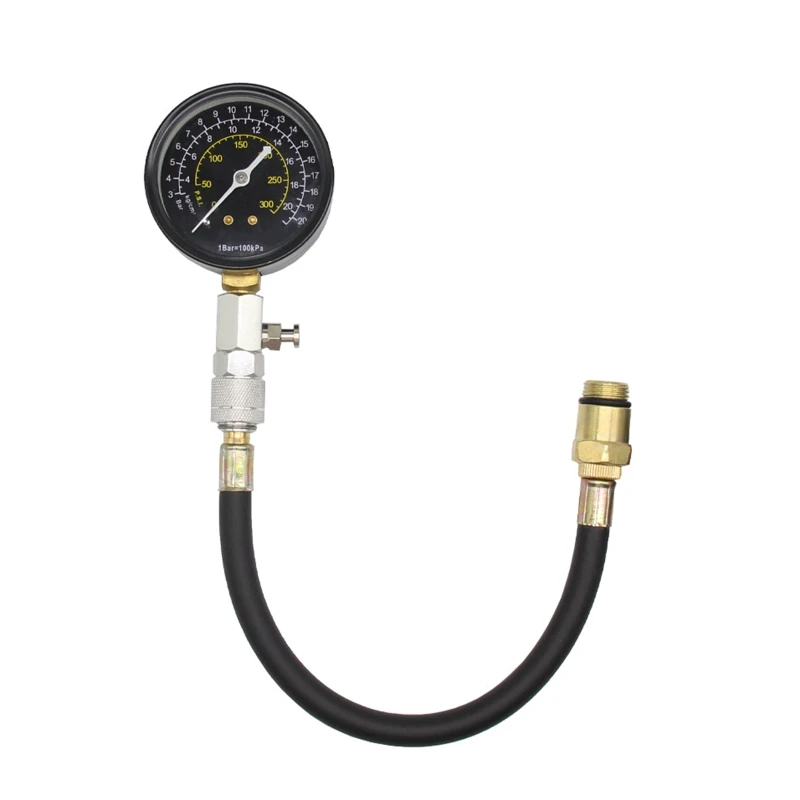 Petrol Engine Cylinder Compressor Gauge Meter Test Pressure Compression Tester